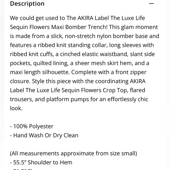 AKIRA Cream and Black Floral Bomber Jacket - Picture 5 of 6